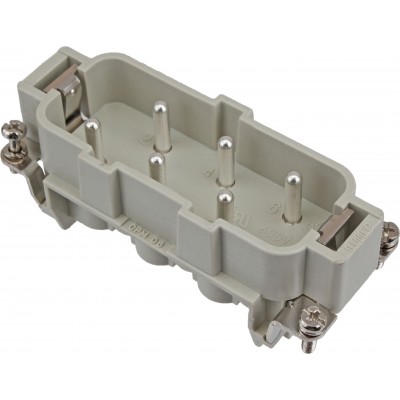 6 Way Male Insert 35A