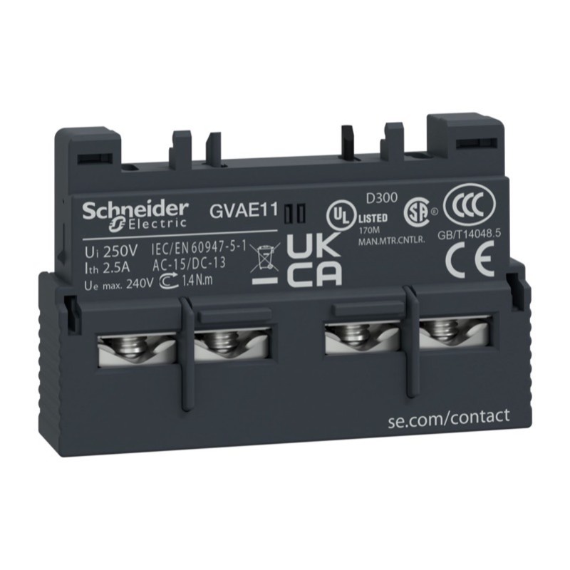 Schneider GVAE11 Front Inst Aux Contact